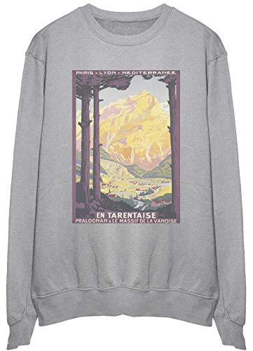 Sweatshirt French Mountains pullover large en coton pour homme et femme