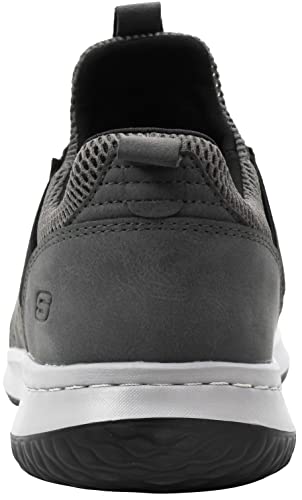 Skechers Men's Delson - Axton Trainers, Grey/Black, 10 M US