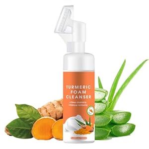 Turmeric Facial Cleanser, Turmeric Face Wash For Dull Skin, Deep cleansing & Moisturizing, Turmeric Foaming Facial Cleanser for All Skin, 150ml