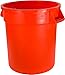 Carlisle FoodService Products 34101024 Bronco Round Waste Container Only, 10 Gallon, Orange