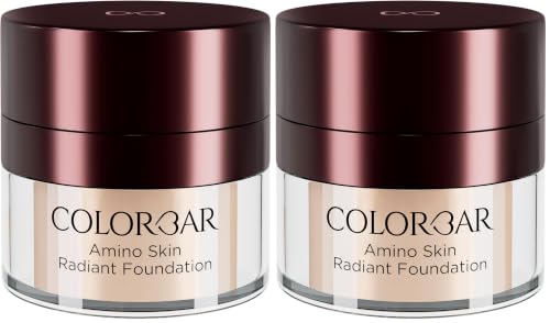 Image of Colorbar Amino Skin Radiant Cream Foundation (Beige Mild 003, 15g) | Smooth and Satin finish | High-coverage | Suitable for all skin types (Pack of 2)