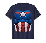 Marvel Captain America Animated Avengers Halloween Costume T-Shirt