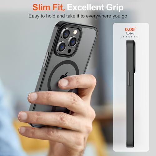 Supfine Magnetic For Iphone 14 Pro Case [Compatible With Magsafe] [10 Ft Military Grade Drop Protection] Slim Translucent Matte Shockproof With Anti-Fingerprint Phone Case thumb #6