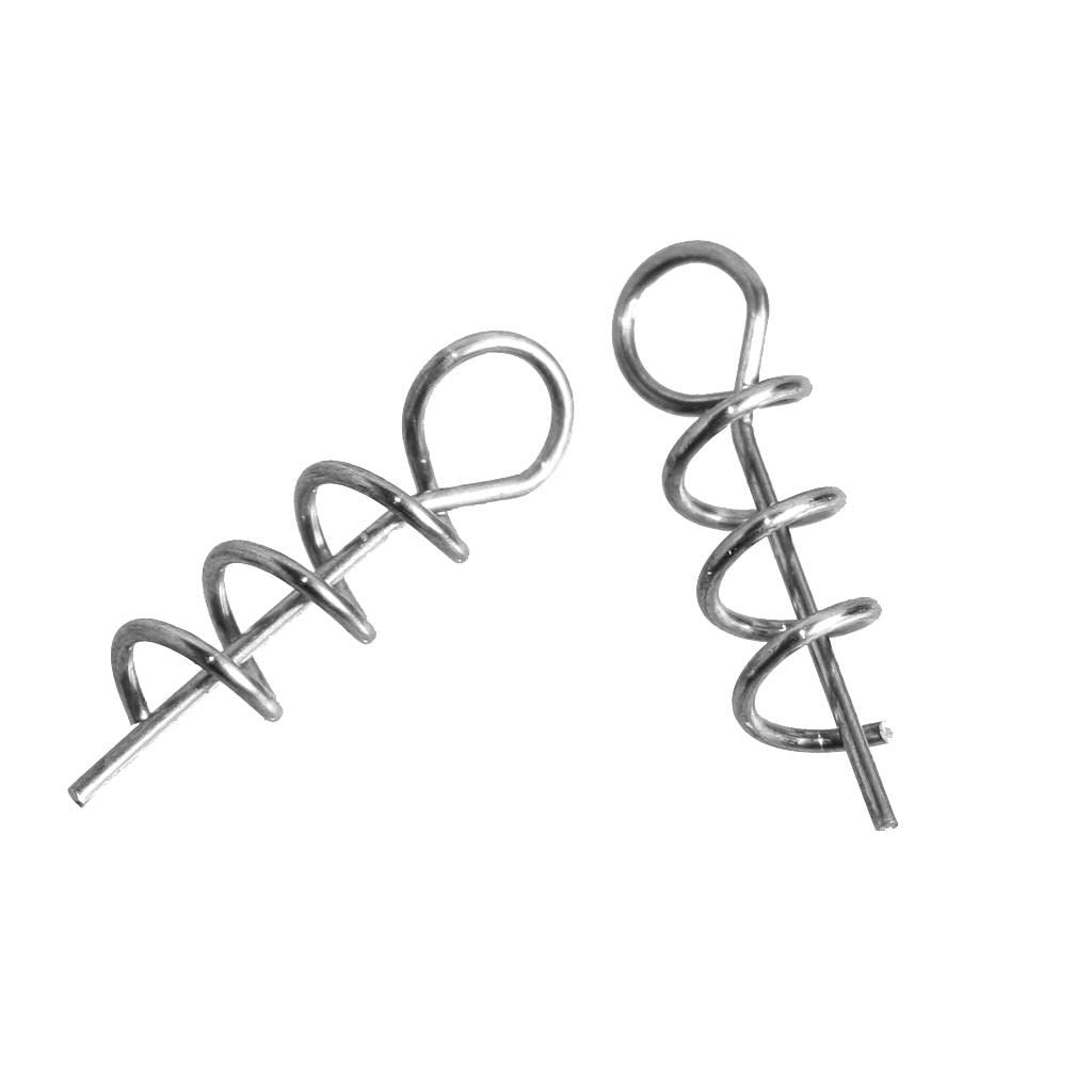 6x50pcs Soft Lure Baits Hook Pin Spring Fixed Lock Fishing Latch Screw Needle-image-40