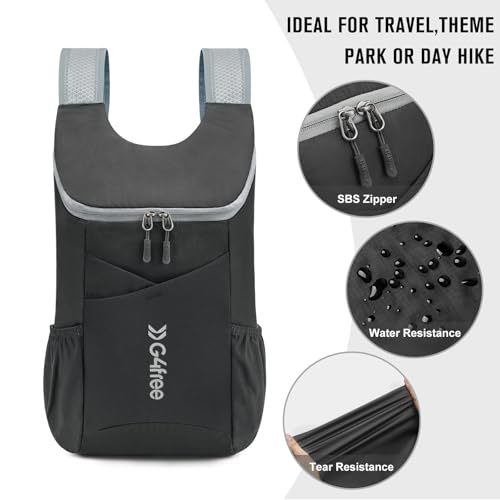 G4Free Ultraleichter Wanderrucksack, 11 l, kleiner faltbarer Wander-Tagesrucksack, lässige Outdoor-Tasche für Männer und Frauen