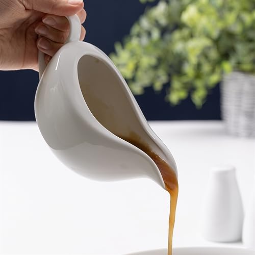 Price & Kensington Simplicity Gravy Boat and Saucer 230 ml White Porcelain - Image 3