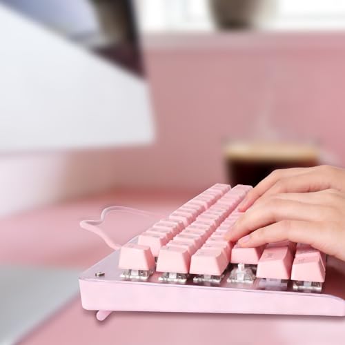 Granvela Tenkeyless Mechanical Keyboard Brown Switches Hot Swap - Pink — view 4