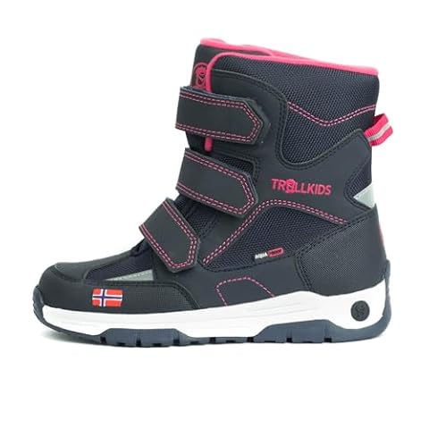 Trollkids Kids Lofoten buty zimowe, Navy Pink, 36 EU