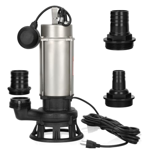 1 HP Submersible Grinder Pump 6415 GPH