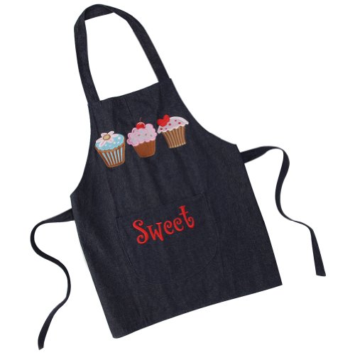 Making Believe Girls Blue Denim Cupcake Apron #TOP18