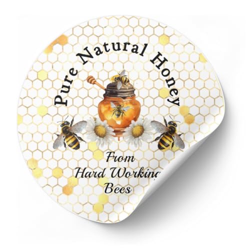 Honey Jar Labels, 40-Pack Stickers