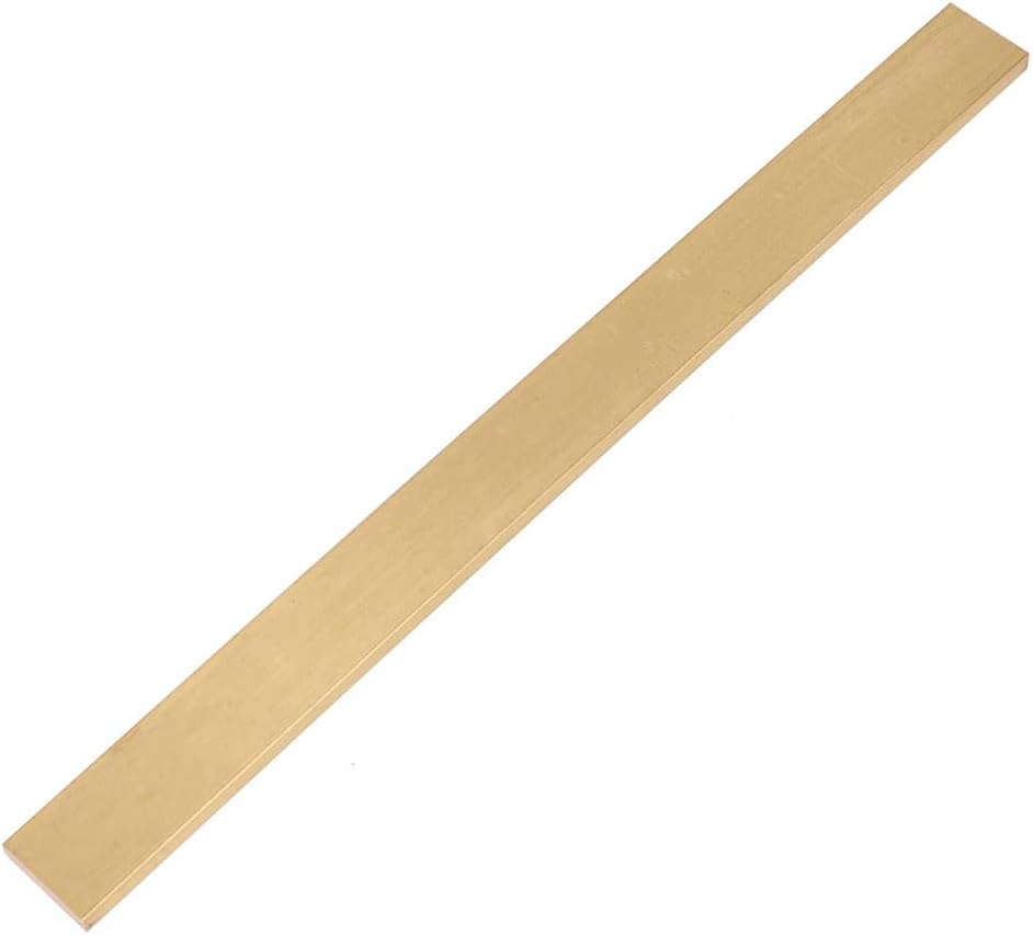 Brass Solid Square Bar 8mm x 80mm x 500mm for Lathes Milling Machines Handicrafts Electrical Projects & Building Decoration & Versatile Metal Rod