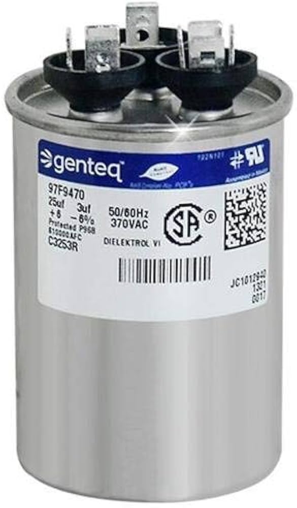 UNIQUNS Aerovox - 55 + 5 uF MFD x 440 VAC Genteq Replacement Dual