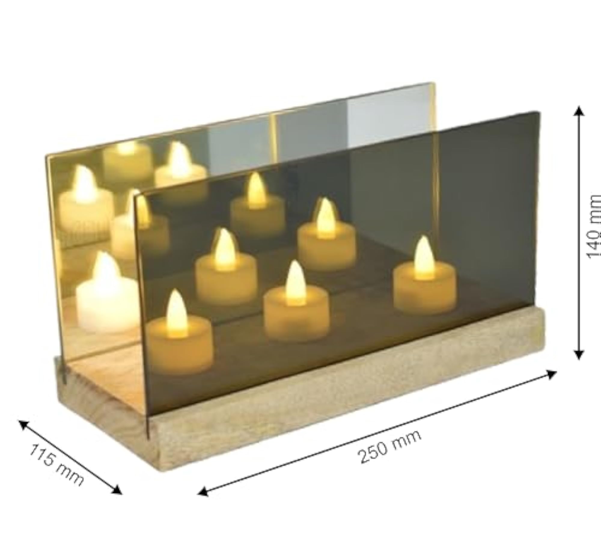 Magical Infinity Mirror LED Tea Light Set, Decorative Lights