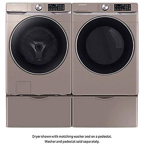 Samsung DVE45R6300C 7.5 Cu. Ft. Smart Electric Steam Dryer In Champagne  thumb #4