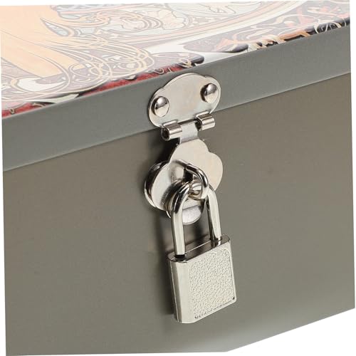 Boîte en fer-blanc vintage en métal solide durable - 4