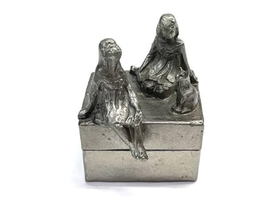 斉藤勝弘・ブロンズ「猫と少女」