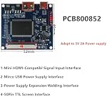 6.5 Inch 800×480 Portable DIY LCD Display Screen with Mini-HDMI Driver Board – Ideal for Computer Extended Monitor, Raspberry/Orange Pi, Gaming Consoles, Microscopes & More
