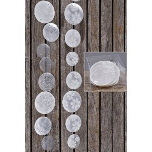 Capiz-Girlande Perlmutt Deko Capiz Girlande ca 140 - 160 cm Boltze 8559200 1 Stück