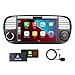 [Prestazioni Elevate] KTTCORLP Linux Autoradio per Fiat 500 2007-2015 Carplay Android Auto Bluetooth 5.0, Autoradio Fiat 500 da 7 pollici con touchscreen/FM/AM/USB/DPS/RDS/Mirror Link-Nero