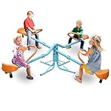 Kinderwippe，4 Sitzer Schaukelwippe, Gartenwippe bis 182 kg belastbar...