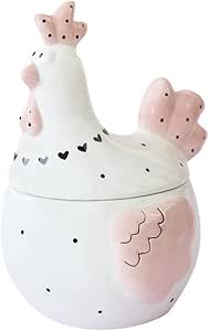 WAIT FLY Chicken Shaped Candy Jar With Lid - Glass Snack Bowl For Kitchen - View #3