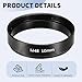 PATIKIL 10mm Telescope Extension Tube, 2Pcs M48 x 0.75mm on Both Sides Aluminum Alloy Lens Adapter Ring Extension Tube for Camera Eyepiece Telescope Accessory, Black