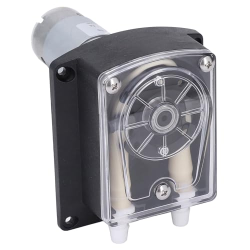 Peristaltic Pump with DC 24V Gear Motor and BPT Tube, Micro Constant Flow Liquid Pump 1500 ml per min, for Dishwashers Analytical Sampling Devices and Industrial Food Machinery.