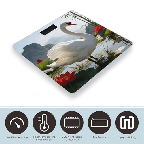 Báscula digital para baño Lutang White Feather 180kg miniatura 3