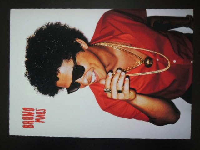 Amazon.co.jp: A4 額付き ポスター ブルーノマーズ Bruno Mars