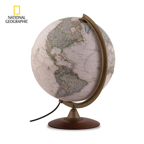 Tecnodidattica – Globo terrestre NATGEO Explorer Executive | Cartografia Físico-Política National Ge