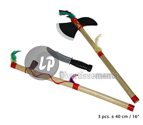 EA Lot de 12 Sets Indien, Tomahawk, Calumet & Couteau