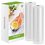 Vakuumierbeutel, Vakuumbeutel für Lebensmittel, TEMOLA 28x1530cm 2 Rollen Vakuumierfolie BPA-frei Eingeprägte Luftrillen, Sehr Stark & Reißfest, für Mikrowellen geeignet und Sous Vide Vakuumierer