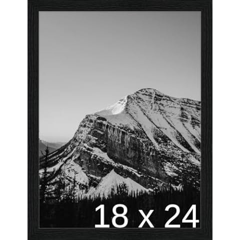 Frame It Easy 18 x 24 Black Grain Wood Frame (Derby) Cover