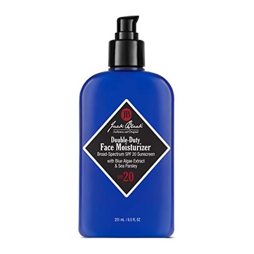Jack Black Double-Duty Face Moisturizer, 8.5 Fl. Oz – SPF 20 Sun Protection, Long Lasting Hydrating Skincare, Lightweight Moisturizer, Men’s Facial Moisturizer