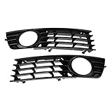 Front Left Right Lower Fog Light Side Insert Grille Grill for Audi A4 B6 02-05 2002 2003 2004 2005 OEM: 8E0 807 681 8E0 807 682