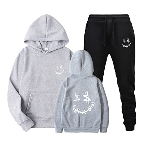 Sweat-shirt décontracté d'hiver style sport avec imprimé smiley de taille L