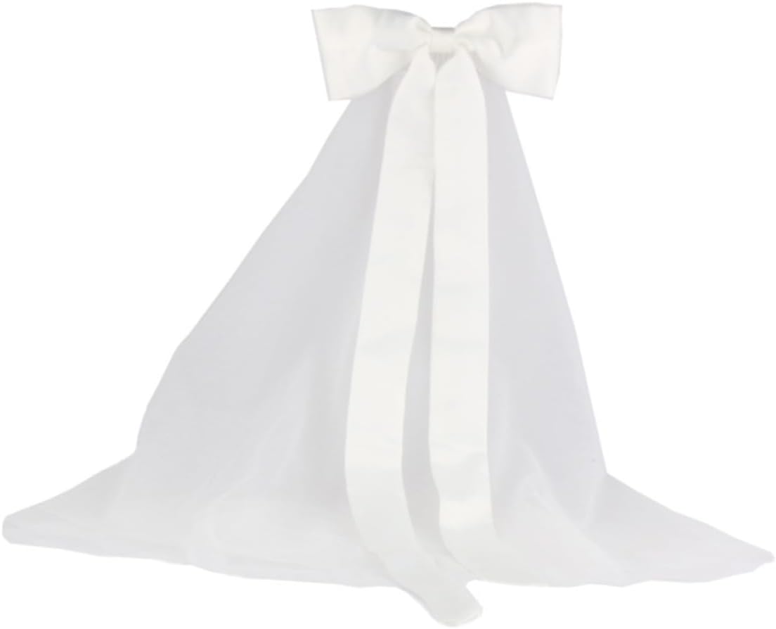 BESPORTBLE 2pcs Women Handmade Bridal Veil Bow Knot Romantic Wedding Accessory Lightweight Mesh Headdress Comb for Brides and Wedding Events