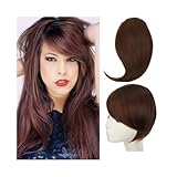 Flequillo Flequillo sintético con clip en la parte frontal, extensiones de cabello flequillo falso, rubio Peinado(2I30)