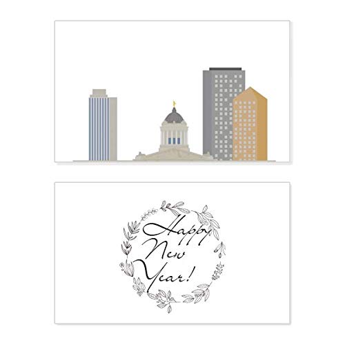 Tarjeta de Año Nuevo de Canadá para decorar el hogar y felicitar los deseos de año nuevo