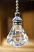 Set of 2 Crystal Clear Diamond Ceiling Fan Part Pull Chains