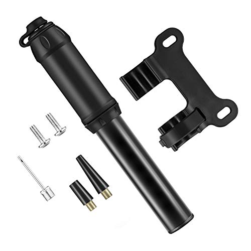 Mini Bomba de Bicicleta Alloy, Hinchador Bicicleta, Inflador Ruedas Bicicleta, Mini Bomba de Aire Bicicleta, Bomba Aire Bicicleta, Portátil, Compacto, Duradero y rápido y fácil de Usar