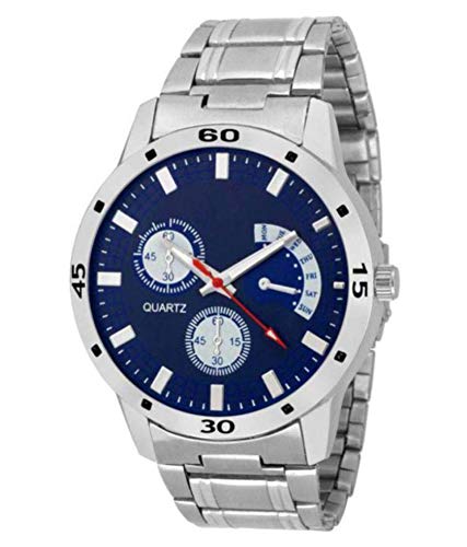 Maa Creation Analogue Blue Dial and Steel Belt Mens Watch (B07M6PRZZ1) Amazon Price History, Amazon Price Tracker