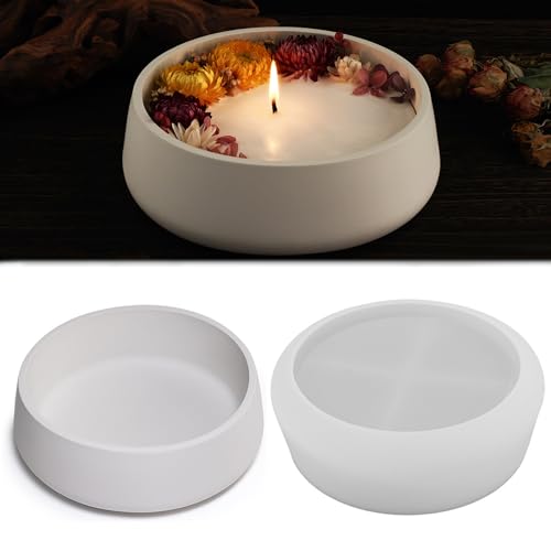 YeahBoom Plateau Moule Rond en Silicone Plateau en Résine Silicone, Coaster pour Cendriers, Assiettes, Tapis de Bol