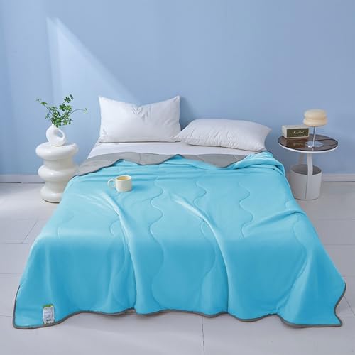 Ice Cooling Blanket for Hot Sleepers Night Sweats, King Size Summer Comforter Breathable Soft Lightweight Cooling Cooler Fiber Ice Blanket for All Season - Cosy Home Interiors Ice Cooling Blanket for Hot Sleepers Night Sweats, King Size Summer Comforter Breathable Soft Lightweight Cooling Cooler Fiber Ice Blanket for All Season - Image 6