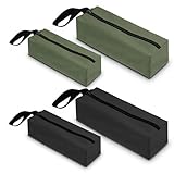 4PCS Tool Pouches, Heavy Duty Tool Pouch Bag 11.8',9.84' Screwdriver Tools Bag Multipurpose Storage Pouch with Carabiner for Tools, Screwdriver, Small Wrench, Screw Organizers and Storage