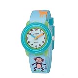 Boy's Kids Children Watch,3D Cute Cartoon Breathable Fabric Band Japanese-Quartz Wristwatches Time...