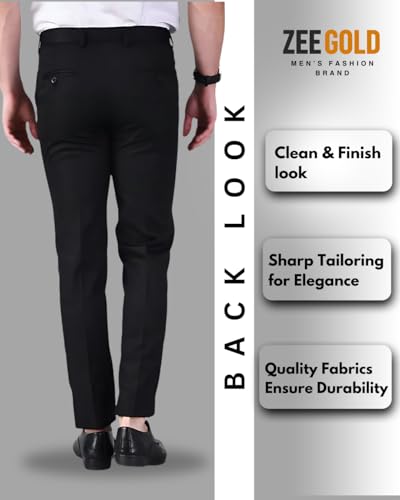 Image of Men's Slim Fit Formal Trouser for Regular Fit