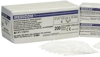 Richmond Dental Company 300312 Cotton FIlled Sponges 4x4 8-ply NS 2000/Bx