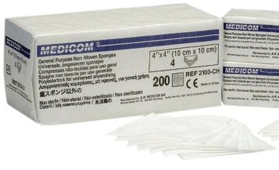 Richmond Dental Company 300312 Cotton FIlled Sponges 4x4 8-ply NS 2000/Bx